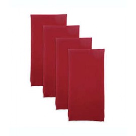 Servilletas de poliéster Simply Essential™ lisas color rojo, Set de 4 piezas