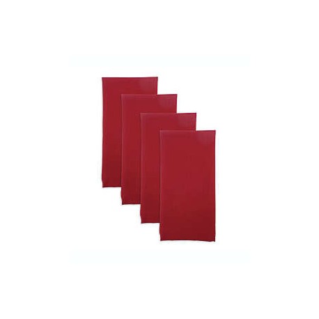 Servilletas de poliéster Simply Essential™ lisas color rojo, Set de 4 piezas