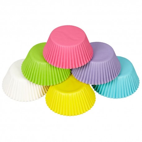 Capacillos para cupcakes de papel Wilton® color arcoíris pastel, 150 piezas
