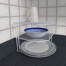 Organizador esquinero de hierro Good & Good™ color blanco