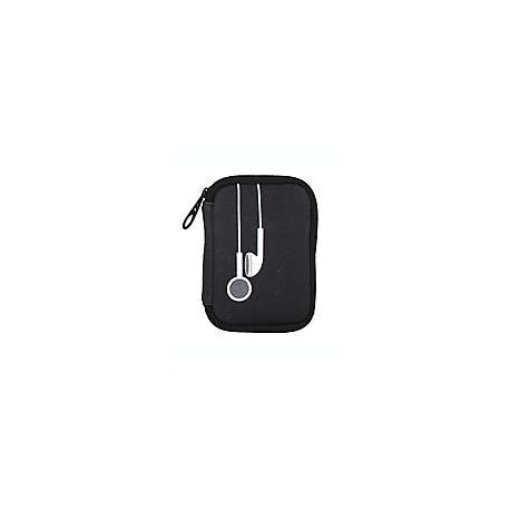 Estuche de neopreno MYTAGALONGS® para audífonos color negro