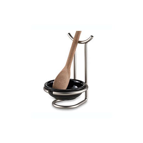 Portacucharas de acero Spectrum™ Euro™ con plato de cerámica