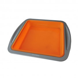 Molde para pan de silicón Westinghouse® con marco de aluminio, color naranja