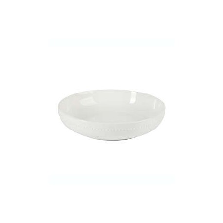 Plato hondo con borde de perla Our Table™ Simply White