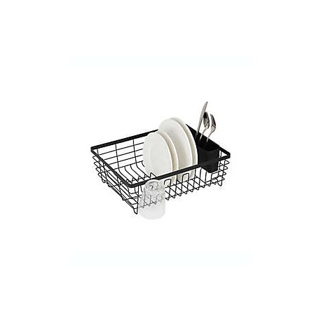 Escurridor de alambre grande Squared Away® color negro