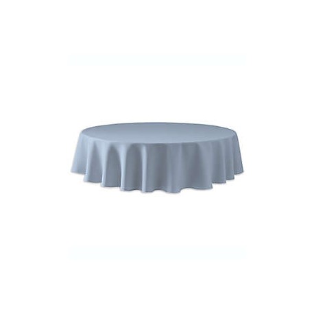Mantel redondo Simply Essential™ Essentials de 1.77 m color azul