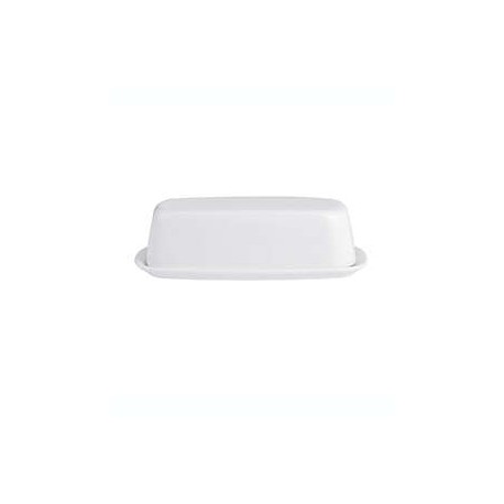 Mantequillera Our Table™ Sawyer con tapa color blanco