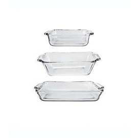Set de refractarios de vidrio Anchor Hocking®, 3 piezas