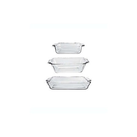 Set de refractarios de vidrio Anchor Hocking®, 3 piezas