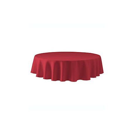 Mantel redondo Simply Essential™ Essentials de 1.77 m color rojo