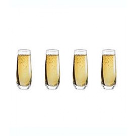 Set de copas para champaña Our Table™ sin tallo, 4 piezas