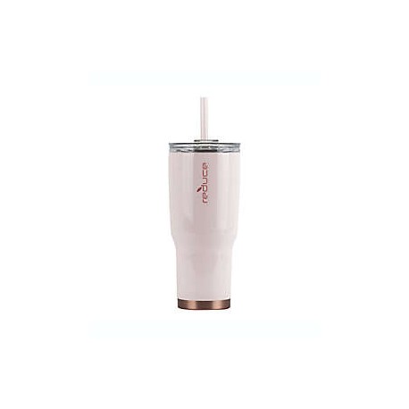 Vaso con tapa de acero inoxidable COLD1™ de 1 L color azul rosa pastel