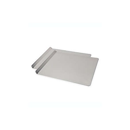 Charolas para hornear de aluminio AirBake T-Fal® de 40.64 x 35.56 cm color plata, Set de 2 pzas.