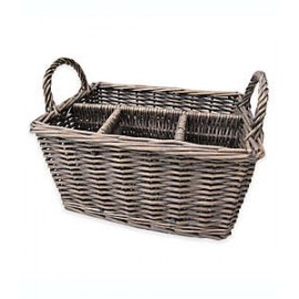 Organizador de cubiertos de mimbre Bee & Willow™ Milbrook  color gris