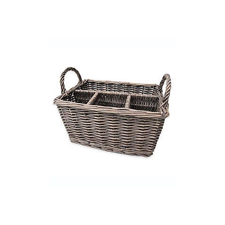Organizador de cubiertos de mimbre Bee & Willow™ Milbrook  color gris