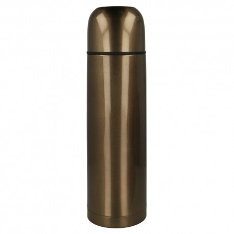 Termo de acero inoxidable Metaltex grande color bronce