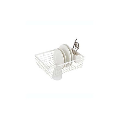 Escurridor de alambre grande Squared Away® color blanco brillante