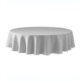 Mantel redondo Simply Essential™ Essentials de 1.77 m color gris