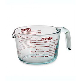 Taza medidora Pyrex®, con capacidad de 4 tz