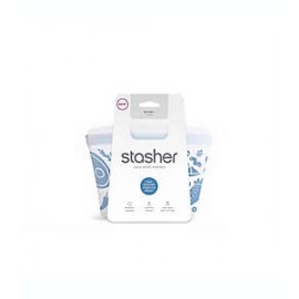Bolsa mediana de silicón para alimentos Stasher™ transparente
