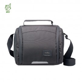 Lonchera de poliéster Totto® Grafito de 6 L color gris
