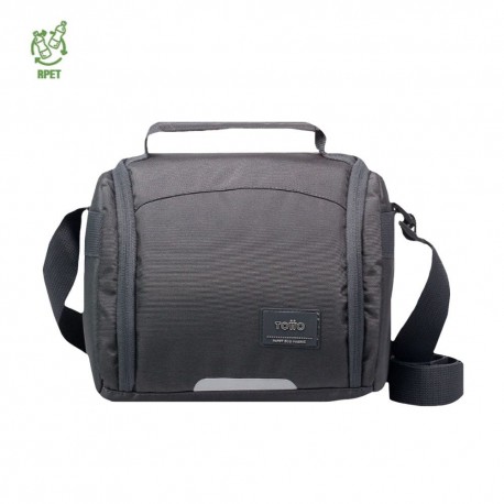 Lonchera de poliéster Totto® Grafito de 6 L color gris