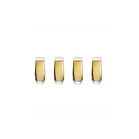 Set de copas para champaña Our Table™ sin tallo, 4 piezas