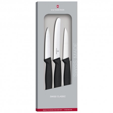 Cuchillos mondadores de acero inoxidable Victorinox®, 3 piezas