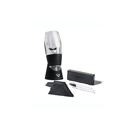 Aireador de vino tinto de plástico Vinturi® con base y kit de limpieza