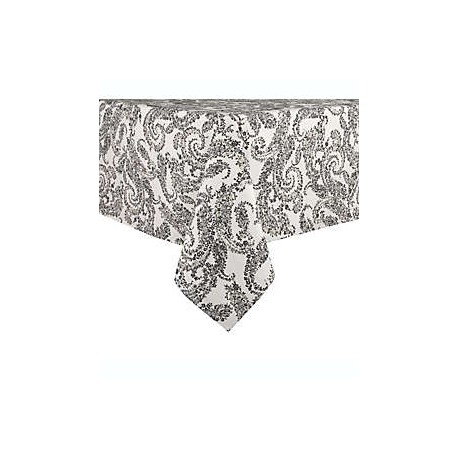 Mantel rectangular Bee & Willow™ plastificado de 1.52 x 2.13 m color gris