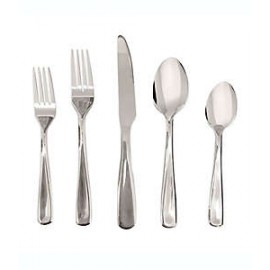 Set de cubiertos de acero inoxidable Simply Essential™ con acabado reflejante, 20 piezas