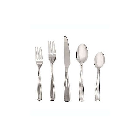 Set de cubiertos de acero inoxidable Simply Essential™ con acabado reflejante, 20 piezas