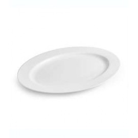 Platón ovalado Our Table™ Sawyer Rim color blanco