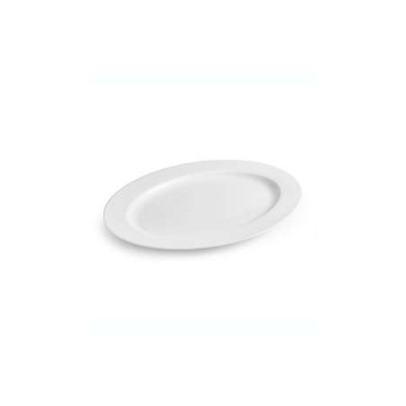 Platón ovalado Our Table™ Sawyer Rim color blanco