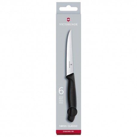 Cuchillos para carne de acero inoxidable Victorinox® color negro