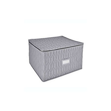 Protector acolchado para copas Our Table™ color gris