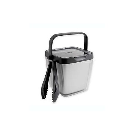 Cubeta de plástico para hielo OXO Good Grips® con pinzas