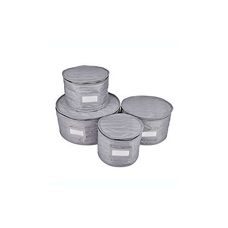 Set de protectores acolchados para platos Our Table™ color gris