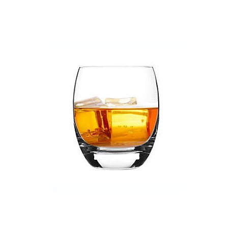 Vasos de vidrio Luigi Bormioli Crescendo® dobles de corte antiguo, Set de 4