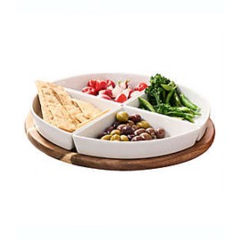 Set de botaneros con base de madera Our Table™ Hayden