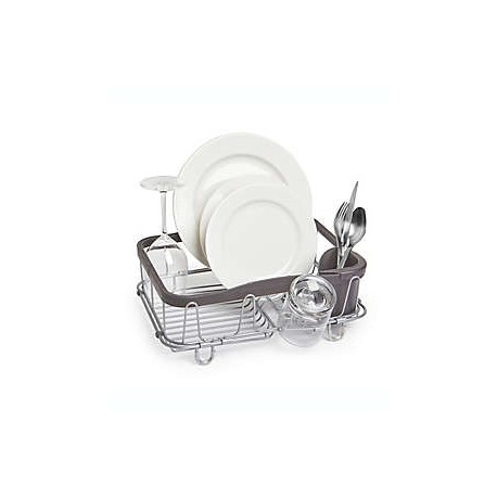 Escurridor para trastes de metal Umbra® SINKIN expandible color carbón