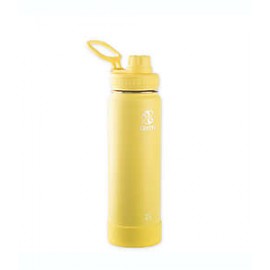 Botella aislada de acero inoxidable Tekeya® Actives de 709 mL color amarillo canario