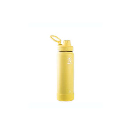 Botella aislada de acero inoxidable Tekeya® Actives de 709 mL color amarillo canario