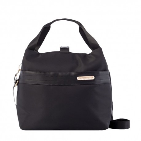Lonchera de poliéster Totto® Birmana de 7 L color negro