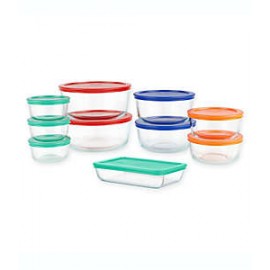 Contenedores de alimentos de vidrio Pyrex® Simply Store®, 20 piezas