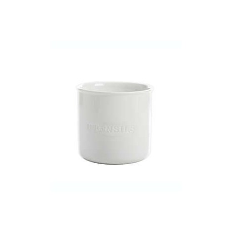 Contenedor de porcelana para utensilios Our Table™ Simply White Words