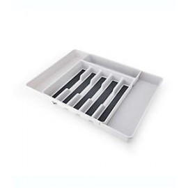 Organizador expandible para utensilios Simply Essential™ de 54 x 40 x 5 cm color gris