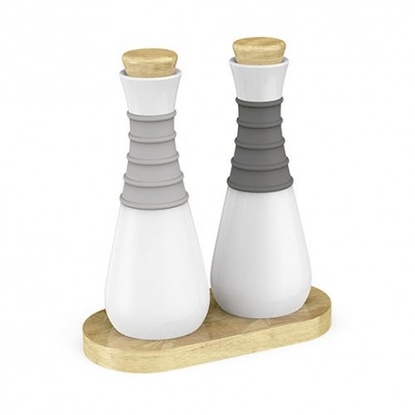 Dispensadores de aceite y vinagre de madera Love & Lemons™ Olimpia