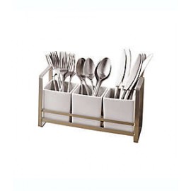 Organizador de cubiertos Our Table™ Hayden color blanco