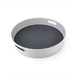 Organizador giratorio con borde alto Simply Essential™ color gris de 45.72 cm